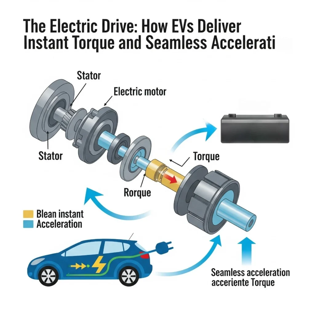 The Electric Drive: How EVs Deliver Instant Torque and Seamless Acceleration